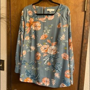 Floral Loft plus blouse